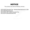 thumbnail image 2 of CMX Front Rear Disc Brake Rotors Kit for Car Chevrolet Buick Encore Trax Sonic K8-101061, 2 of 8
