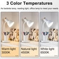thumbnail image 2 of Lámpara de escritorio LED WLHONG con soporte para bolígrafos, 3 modos de color blanco, 2 of 7