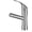B, variant on Bathroom Basin Faucet, Single Handle Single Hole Sink Faucet, 360°Rotation Pull-Out Hot and Cold Water Mixer Tap, 304 Brushed Stainless Steel,C