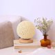 thumbnail image 2 of Lámpara de noche con pantalla de bola de ratán de madera maciza con acento de cáñamo moderno para dormitorio, inspirada en Sepak Takraw y carga por USB, 2 of 7