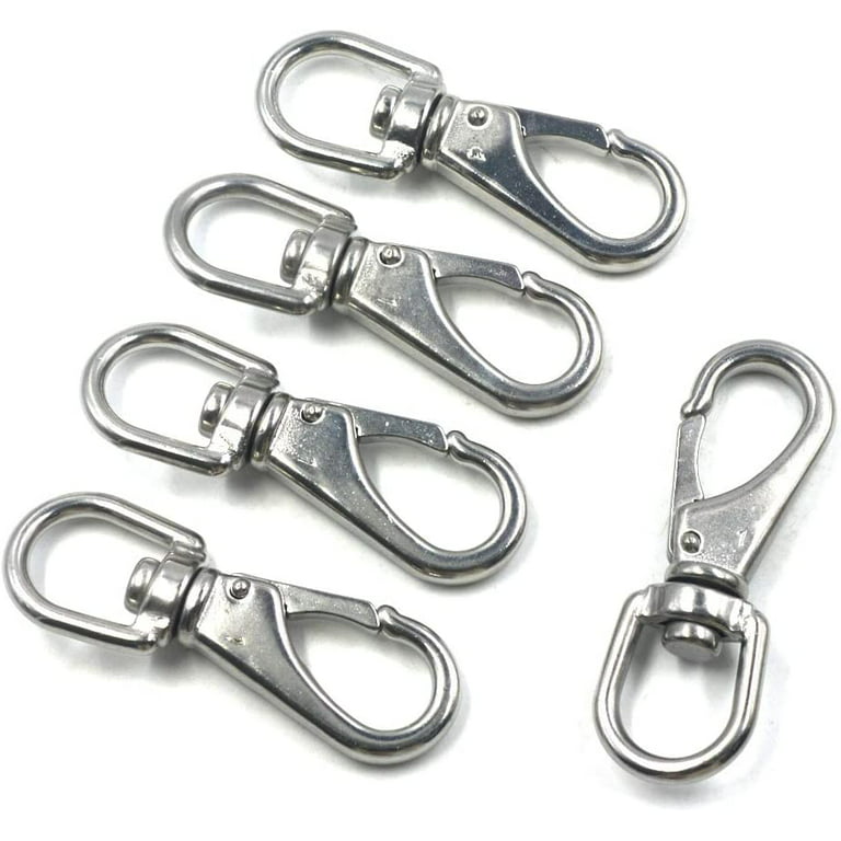Swivel Eye Snap Hook, Multi-use Boat Swivel Eye Snap Hook Size 1# Silver  304 Stainless Steel Pack of 1 (A1) 
