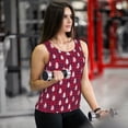 thumbnail image 6 of Daiia white Tree red plaid Printed Womens Workout Tops for Women Quick-dry Tank Tops Mesh Yoga Shirts Athletic Running Tank Tops Sleeveless Gym Clothes-XX-Large, 6 of 7