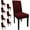 Burgundy, variant on Dining Room Chair Covers Set of 6, Stretch Solid Color Parsons Chair Slipcovers Spandex Removable Washable Kitchen Chair Protector Cover for Dining Room, Hotel, Ceremony(Burgundy)