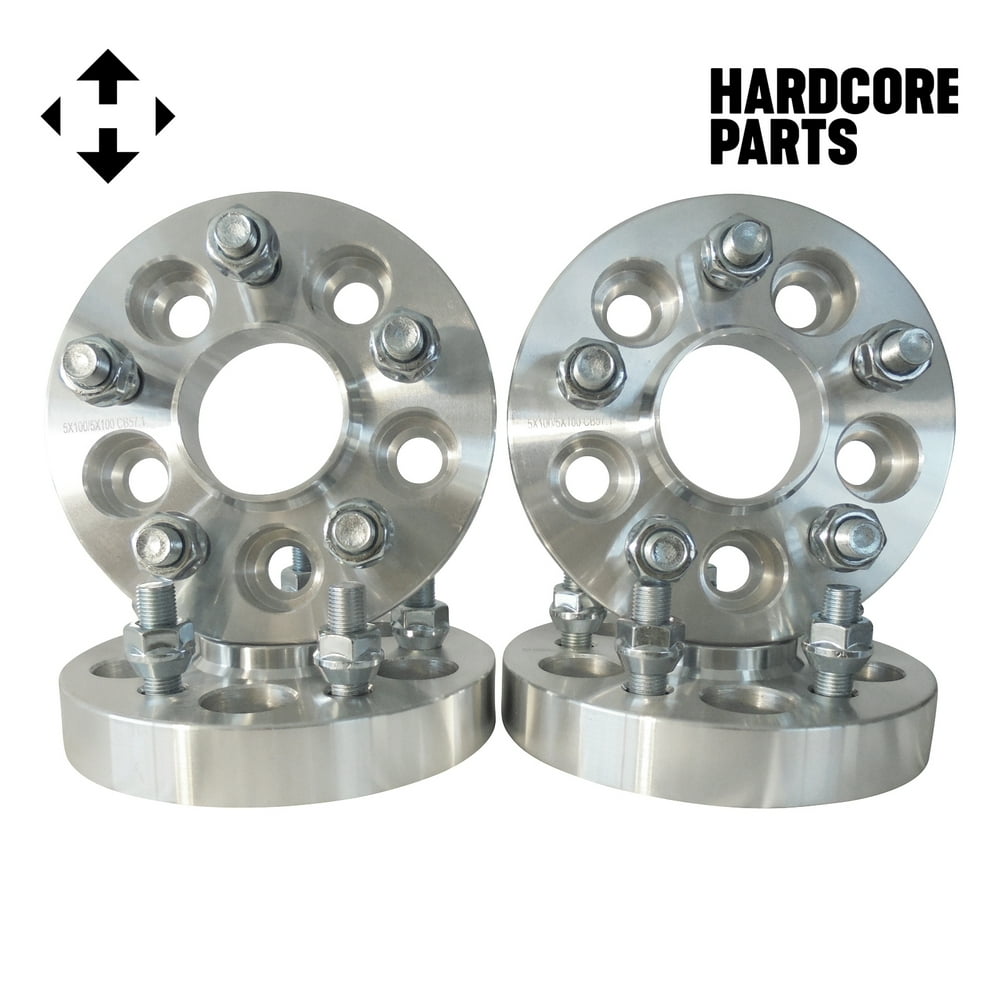 4 QTY 5x110 1" Hub Centric Wheel Spacer Adapters Center Bore 65.1mm