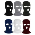 thumbnail image 5 of (rose Rouge) Masque Facial Gangster Bonnet de Ski d'Hiver 3 Trous Bonnet Tactique Chaud, 5 of 5