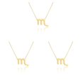 thumbnail image 1 of Collar de constelaciones de amistad Escorpio oro Qarigey, 1 of 6