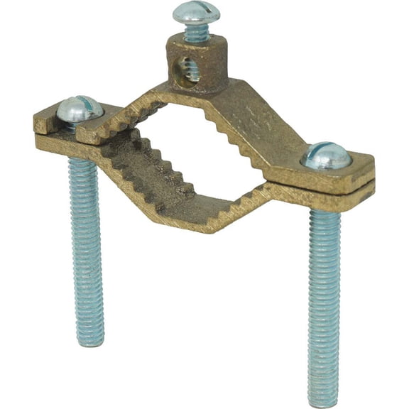 Southwire 1-1/4 In. to 2 In. #10 STR to #2 STR Bronze Ground Clamp 65181540