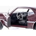 thumbnail image 4 of 1967 Pontiac Firebird, Burgundy - Welly 22502WR - 1/24 Scale Diecast Model Toy Car, 4 of 5