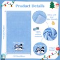 thumbnail image 6 of Funny Christmas Snowman Hand Towels for Bathroom Kitchen- 100% Cotton Soft Absorbent Winter Holiday Bath Towels Cute Decor - Fun Novelty Christmas Xmas Secret Santa Gifts for Women Mom -Set of 2,Blue, 6 of 7