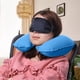 thumbnail image 1 of Almohada inflable Almohadas de aire en forma de U de PVC Cuello roto portátil Azul cielo Azul, 1 of 5