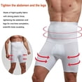 thumbnail image 3 of POP CLOSETS Men Tummy Control Shorts High Waist Slimming Body Shaper Compression Workout Shapewear Belly Girdle Underwear Boxer Briefs, 3 of 7