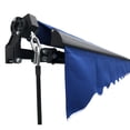 thumbnail image 3 of ALEKO Motorized Black Frame Retractable Home Patio Canopy Awning 10x8 ft, Blue Color, 3 of 12