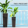 thumbnail image 4 of Outsunny Ensemble de 2 Grands Bacs à Plantes pour Plantes d'Extérieur, Pots à Fleurs d'Extérieur, 4 of 10