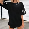thumbnail image 2 of Wxolcjlv Women's T-Shirt God Is Good Print Loose Drop Shoulder Crew Neck Short Sleeve Tops,Sizes S-XXXXXL, 2 of 4
