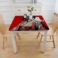 thumbnail image 3 of nygtbtfer Dragon Tablecloth Washable Wrinkle Free Table Cloths Cover Mat for Parties Dining Room Kitchen Holiday Elastic Edge White, 3 of 7