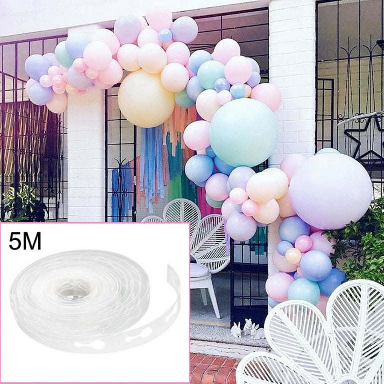  Balloon Arch Strip Kit, Balloon Glue Point Dots Stickers,  Balloon Christmas Decorations Strip Kit, 50 Ft Balloon Tape Strips Double  Hole, 300 Dot Glue, for Party Birthday Baby Shower : Home