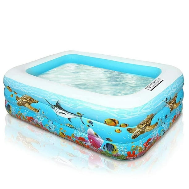 Piscina Inflable Para Niños Y Adultos, Piscina Grande De Pvc, Piscina Inflable De Verano Con Bomba De Aire Cateissary BA001277-02