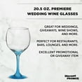 thumbnail image 3 of Premiere Wedding Wine Glasses 20.5 oz. Set of 12, Bulk Pack - Restaurant Glassware, Perfect for Red Wine or White Wine - Blue, 3 of 5