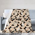 thumbnail image 1 of Dachshund In Sweaters Pattern Blankets Fleece Printed Cute Portable Soft Throw Blanket for Bed Office Quilt Dog Flannel Blanket, 1 of 7