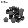 thumbnail image 3 of Tapones de agujero redondos negros de nylon de 32 piezas de 17 mm (2/3') tipo de tapón de agujero empotrado para tubo de agujero de bloqueo, 3 of 6