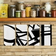 thumbnail image 2 of Abstract Black and White Kitchen Dish Towels Set of 4 - Mid Century Modern Black and White Decorative Hand Towels for Bathroom Kitchen, Modern Home Decor, 18x26 Inches, 2 of 6