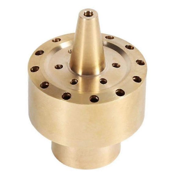 Brass Column Garden Pond Fountain Water Nozzle Spray Head Gold 1/4"