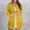 Yellow, variant on ZJXFGS Button Down Shirt Jackets for Women Basic Work Office Casual Tops Women Long Sleeve Plain Tops Plus Size Shirts Blouses Tops Black L