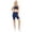 Navy Blue, variant on Women’s High Rise Matte Activewear Biker Shorts w/ Hidden Waistband Pocket - Black, S
