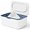 Blue, variant on Wipes Dispenser, Wipe Holder for Baby & Adult, Refillable Wipe Container, Keeps Wipes Clean. Non-Slip, Easy Pull Wipes Pouch Case, (Grey)