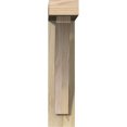 thumbnail image 2 of Ekena Millwork 4"W x 14"D x 18"H Thorton Block Rough Sawn Bracket w/ Offset Brace, Douglas Fir, 2 of 25