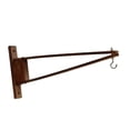 thumbnail image 1 of Estantes de pared de madera con soporte rústico para , colgador de pared para lámparas colgantes, apliques, campanillas de viento, sala de esta, 1 of 9