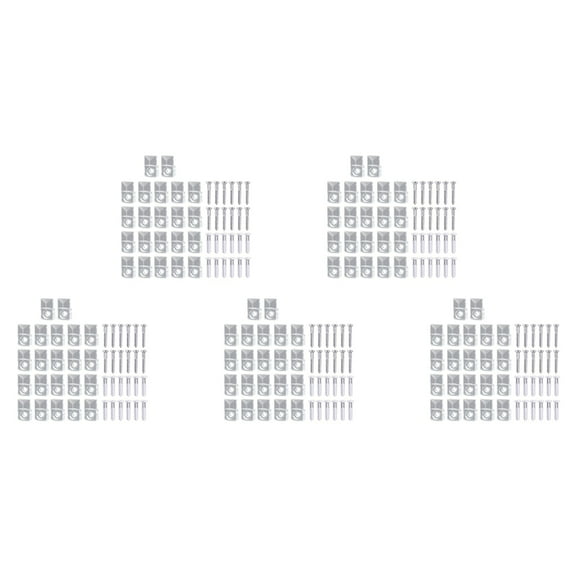 110 Sets of Mirror Holder Clips Kit Crystal Clear Plastic Mirror Clip Mirror Holder Clips Glass Retainer Clips Kit