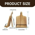 thumbnail image 3 of Wooden Cookbook Stand Adjustable Recipe Book Holder, Thick Solid Wood Easel for Kitchen Counter, Tablet & Magazine Display, Fold-Flat Storage, Great Gift for Chefs & Bakers on , 1X Recipe Holder, 3 of 7