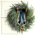 thumbnail image 5 of ZhyrZng Christmas Ornament Christmas Wreath For Front Door Christmas Decorations 18 Inch With Bells And Ribbons Household Artificial Wreath Crowns Tables Walls Window Indoor Outdoor Decoration, 5 of 9