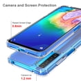 thumbnail image 3 of Clear Case for TCL 20s, Transparent [Aquaflex] Semi-Flexible TPU Phone Cover [with Shock Absorbing Airbag Bumpers], 3 of 6