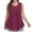 Wine, variant on Aofany Summer Plus Size Tank Tops for Women Boho Loose Fit Tunic Blouses Crew Neck Flowy Sleeveless Vest Tops