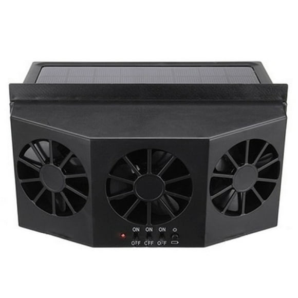Aqestyerly Auto Parts Solar Powered Car Device Car Exhaust Fan Circulation Exhaust Fan Car Ventilation Fan