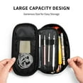 thumbnail image 3 of Qekee Flame Metal Skull print Large Pencil Case, Aesthetic Pen Pouch with Big Capacity,Portable Stationery Bag for Office Organizer Aesthetic Pencil Cases, 3 of 5