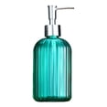thumbnail image 1 of Dispensador de jabón de vidrio, botella de vidrio transparente rellenable para lavarse las manos con bomba (400 ml), 1 of 5