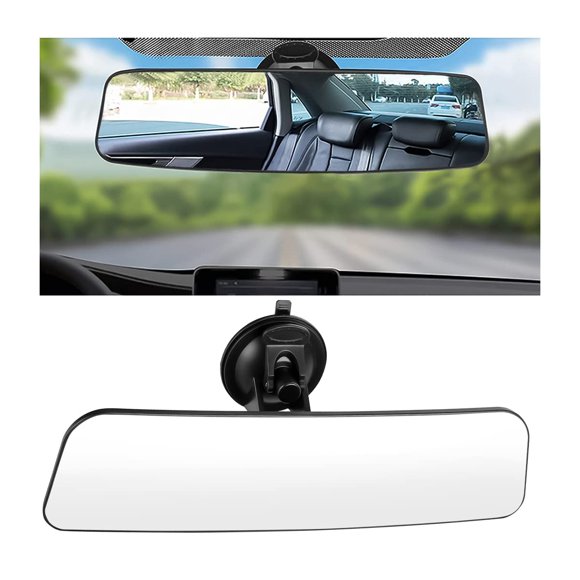 Espejo retrovisor de coche antirreflejo, gran angular HD, interior