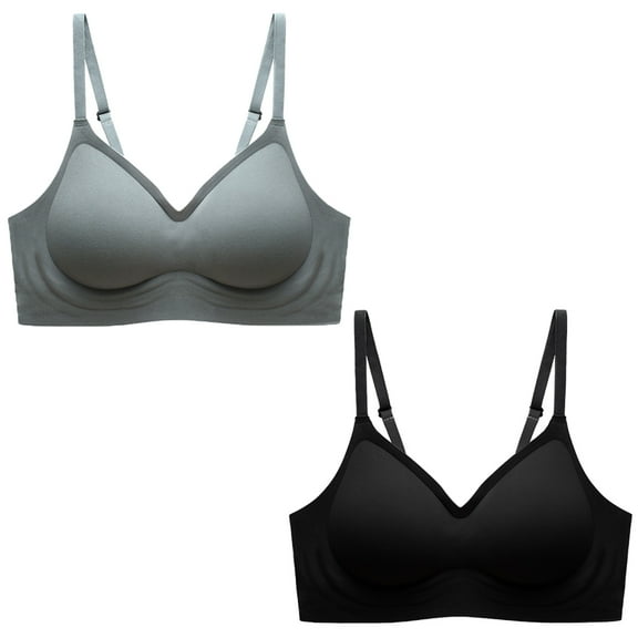 Back button adjustable shoulder strap gathers seamless underwear