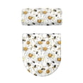 thumbnail image 5 of HELLHERO Daisy Bee Toilet Lid Cover and Toilet Tank Lid Cover, Non-Slip Reusable Elastic Fabric Bathroom Toilet Cover Set, 5 of 8