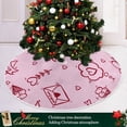 thumbnail image 6 of FMSHPON Valentine's Day Mother's Day Red Heart Love Xmas Christmas Tree Skirt Stand Mat for Holiday Party Decoration Indoor Outdoor 48 inches, 6 of 6