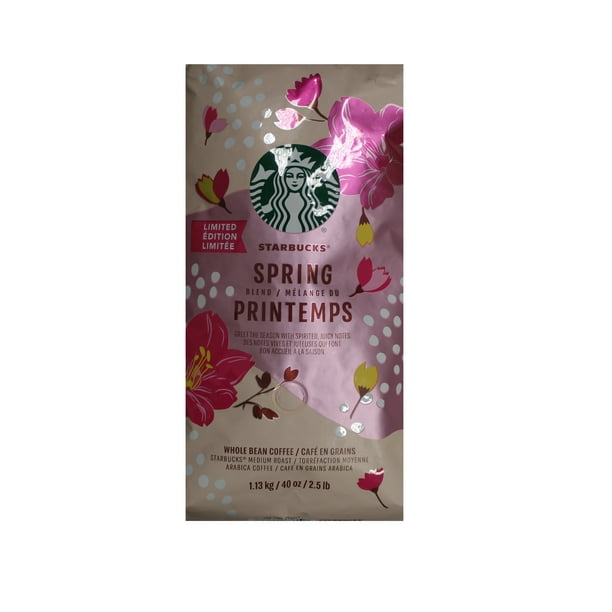 Starbucks Spring Blend Printemps Whole Bean Coffee, Medium Roast