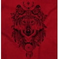 thumbnail image 2 of Geometric Feather Wolf Dreamcatcher Men's Graphic T Shirt Tees Brisco Brands X, 2 of 6