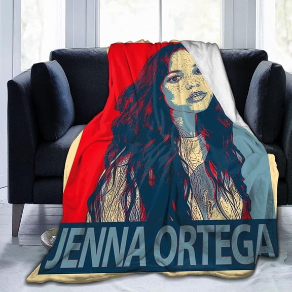 Jenna Actors Ortega Blanket Throw Blanket Soft Microfiber Blankets for Living Room Couch Sofa Bedroom 50"x40"