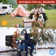 thumbnail image 3 of NAIZEA Oversized Heated Camping Chair Heats Back and Seat, 2*10000mAh Power Bank Included, Two Person Folding Loveseat Double Camping Chair, Double Lawn Chairs for Outdoor, Picnic, Lounge Patio, 3 of 9