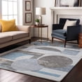 thumbnail image 7 of Addison Rugs Mayfield Premium Machine Washable Transitional Geometric Blue Rectangle Rug, 3' x 5', 7 of 7