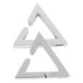 thumbnail image 3 of Pendientes triangulares para mujer, aretes geométricos tipo botón, aretes tipo puño, aretes únicos tipo botón, aretes tipo botón de acero de titanio, aretes minimalistas, joyería para las orejas, 3 of 7