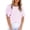 Pink, variant on Floral Print Chiffon Blouses for Women Crewneck Smocked Puff Short Sleeve Shirts Casual Pullover Tops
